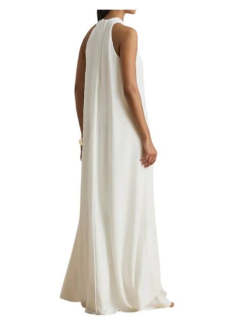 Georgette jumpsuit with cape LAUREN RALPH LAUREN | WOMEN-WIDE LEG-JUMPSUIT.WHITE